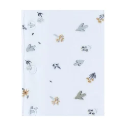 Noukie's Pyjama velours AOP Lovely Bird Blanc 1 mois