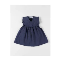 Noukie's Robe plumetis Little blue flower Bleu 3 mois