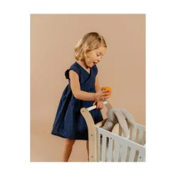 Noukie's                    Robe plumetis Little blue flower    Bleu            3 mois