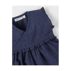 Noukie's                    Robe plumetis Little blue flower    Bleu            3 mois