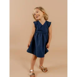 Noukie's                    Robe plumetis Little blue flower    Bleu            3 mois
