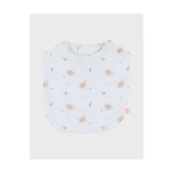 Noukie's Set 3 bavoirs Mousseline bio Fleurs d'Antan VF Blanc / Rose