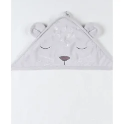 Noukie's                    Set de bain veloudoux et éponge Babou et Kendi    Gris