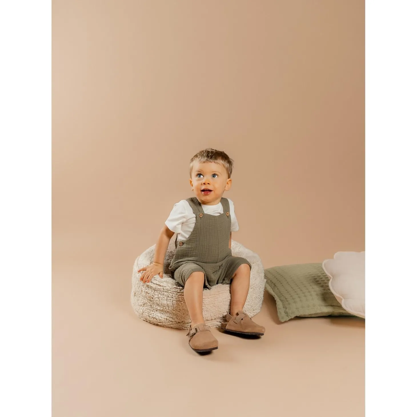 Noukie's Set salopette avec t-shirt Cute gorilla Blanc 12 mois