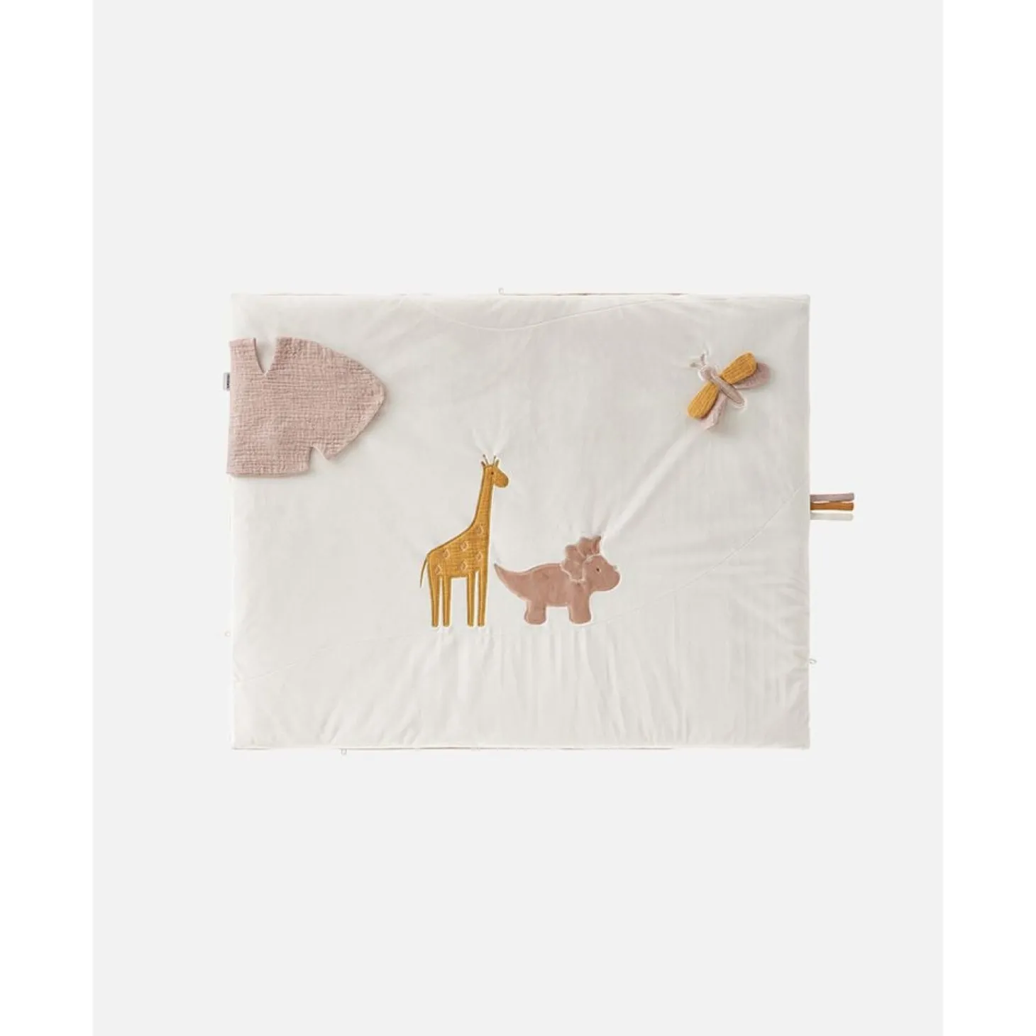 Noukie's Tapis de jeu et parc veloudoux Pop Écru 75x95 cm