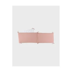 Noukie's Tour de lit Mousseline bio Fleurs d'Antan VF Rose