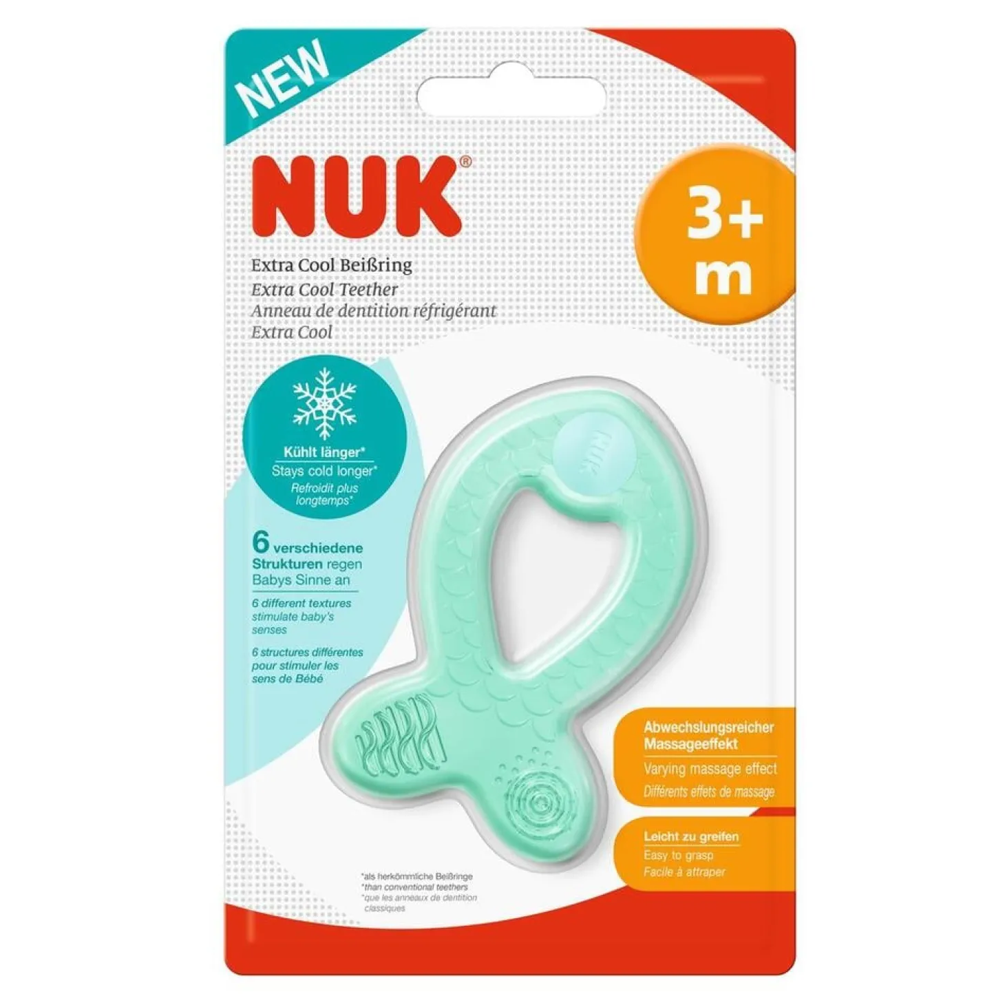 Nuk Anneau de dentition poisson Vert