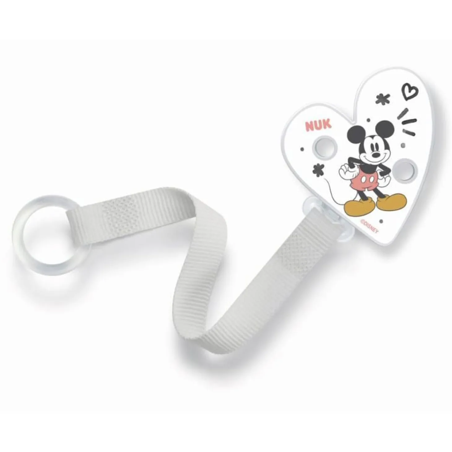 Nuk 1 Attache-sucette Mickey