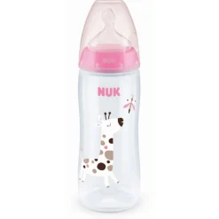 Nuk                    Biberon FC+ TC silicone Flow Control    Rose            360 ml