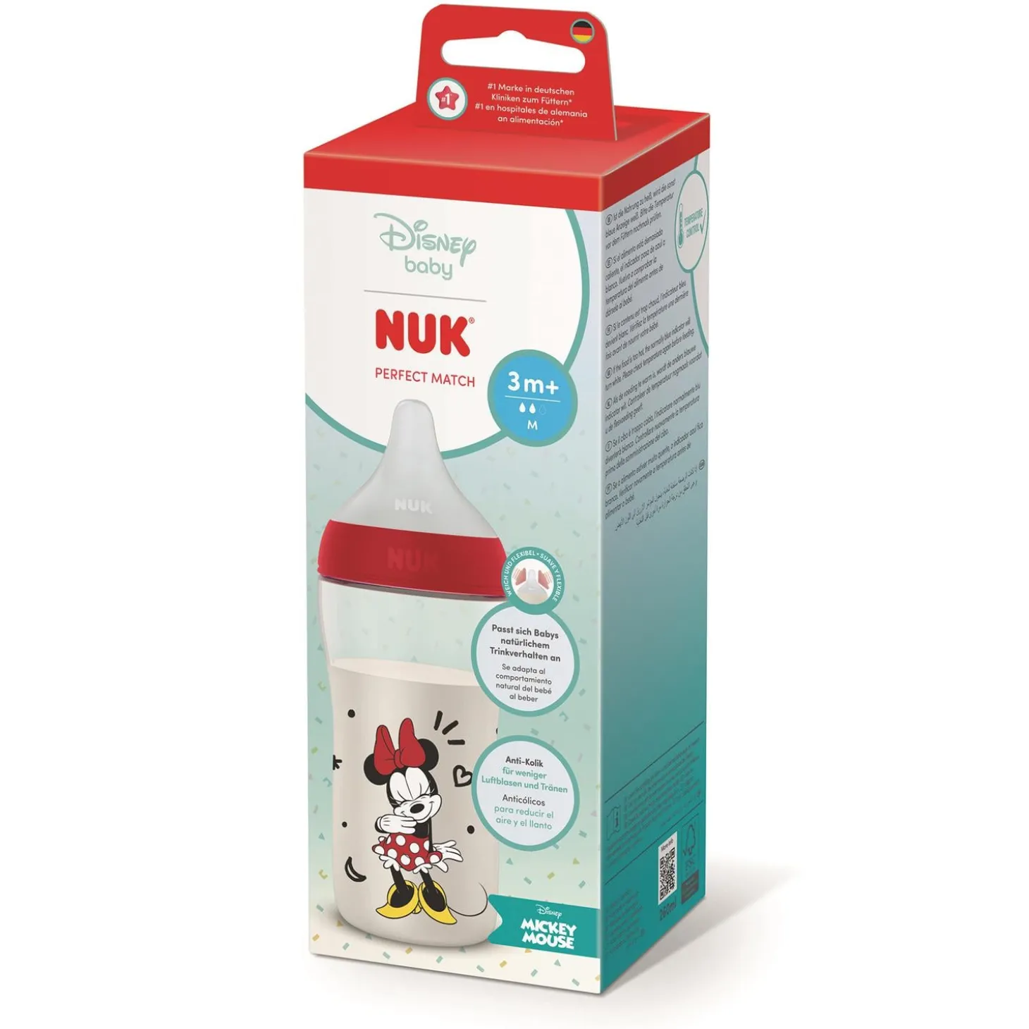Nuk Biberon Perfect Match PP Minnie 260 ml / M