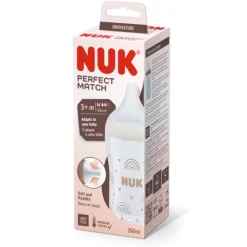 Nuk                    Biberon Perfect Match PP    Multicolore