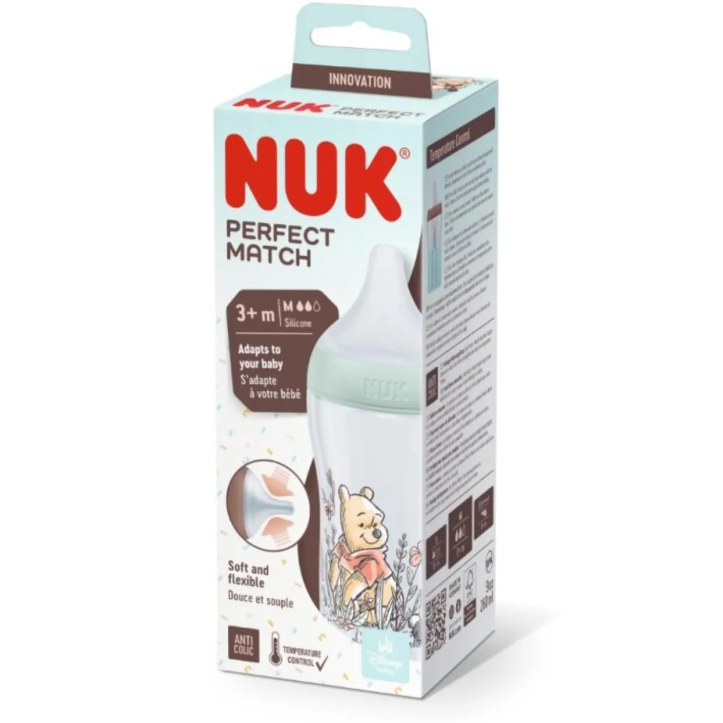 Nuk Biberon Perfect Match PP Vert 260 ml