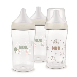 Nuk Lot de 3 Biberons Perfect Match PP Arc-en-ciel /Mouton 260 ml