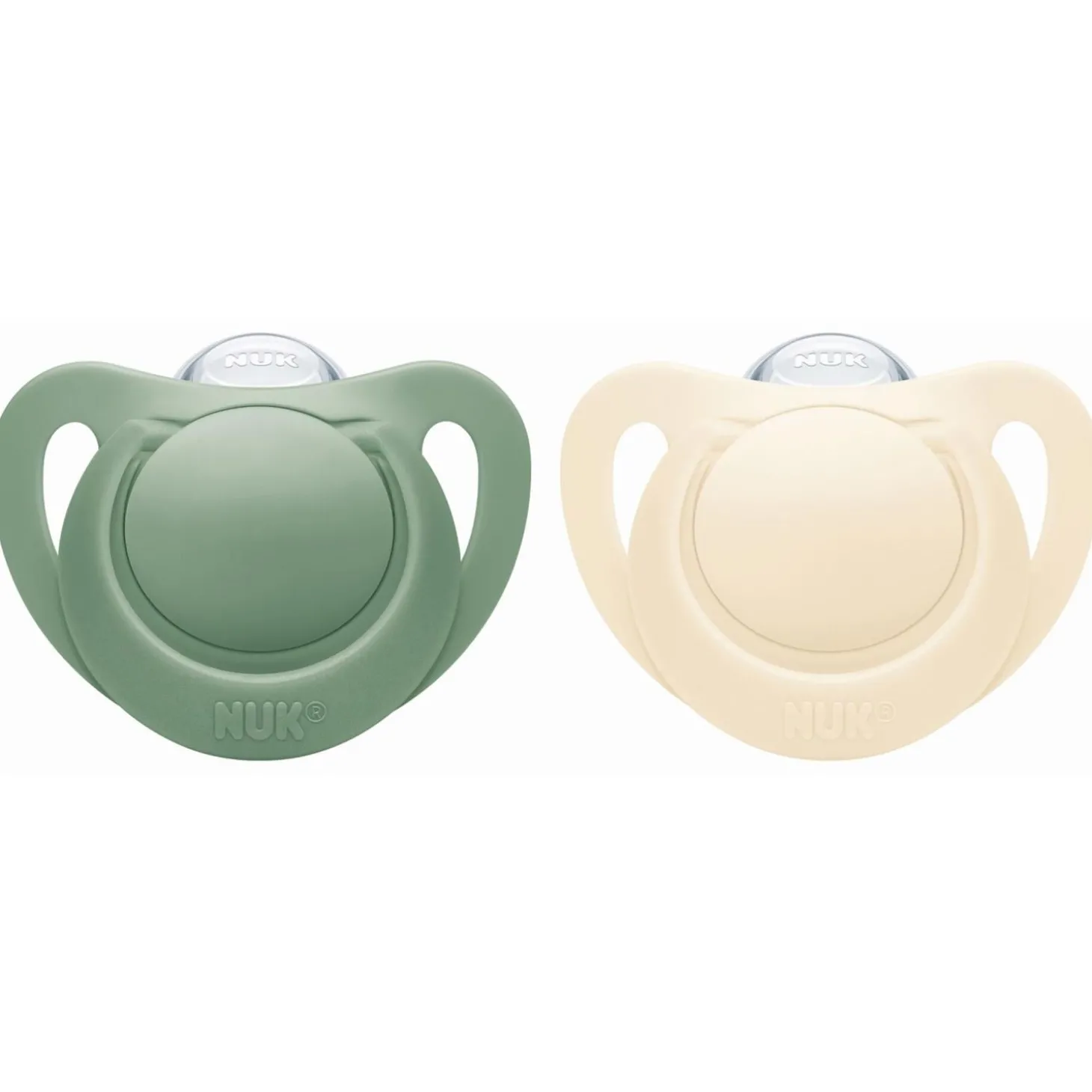 Nuk 2 Sucettes Nuk for nature silicone Vert 6-18 mois