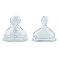 Nuk                    2 tétines First Choice Silicone    Transparent            6-18 mois