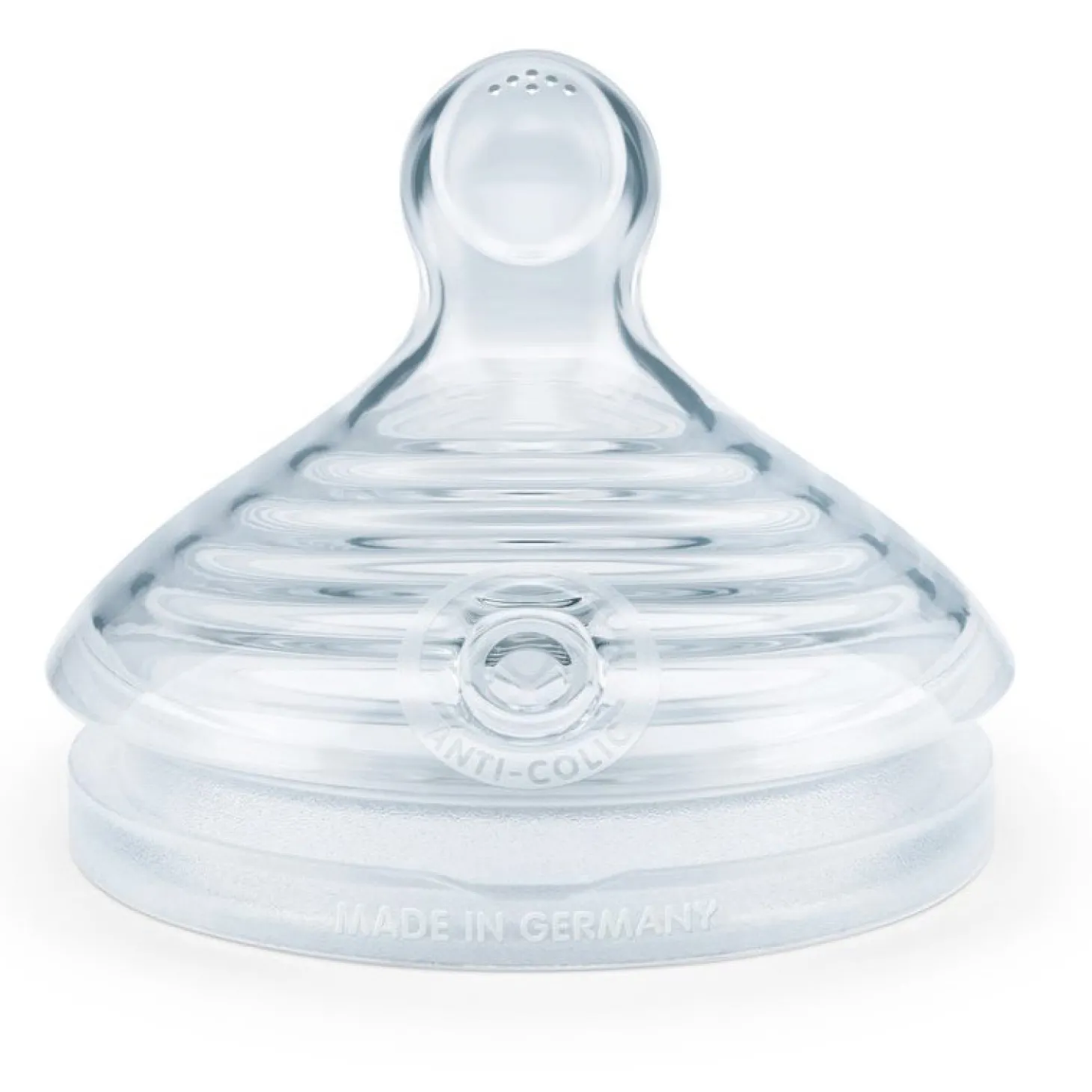 Nuk 2 Tétines Nature Sense Transparent Perçage M 6 trous