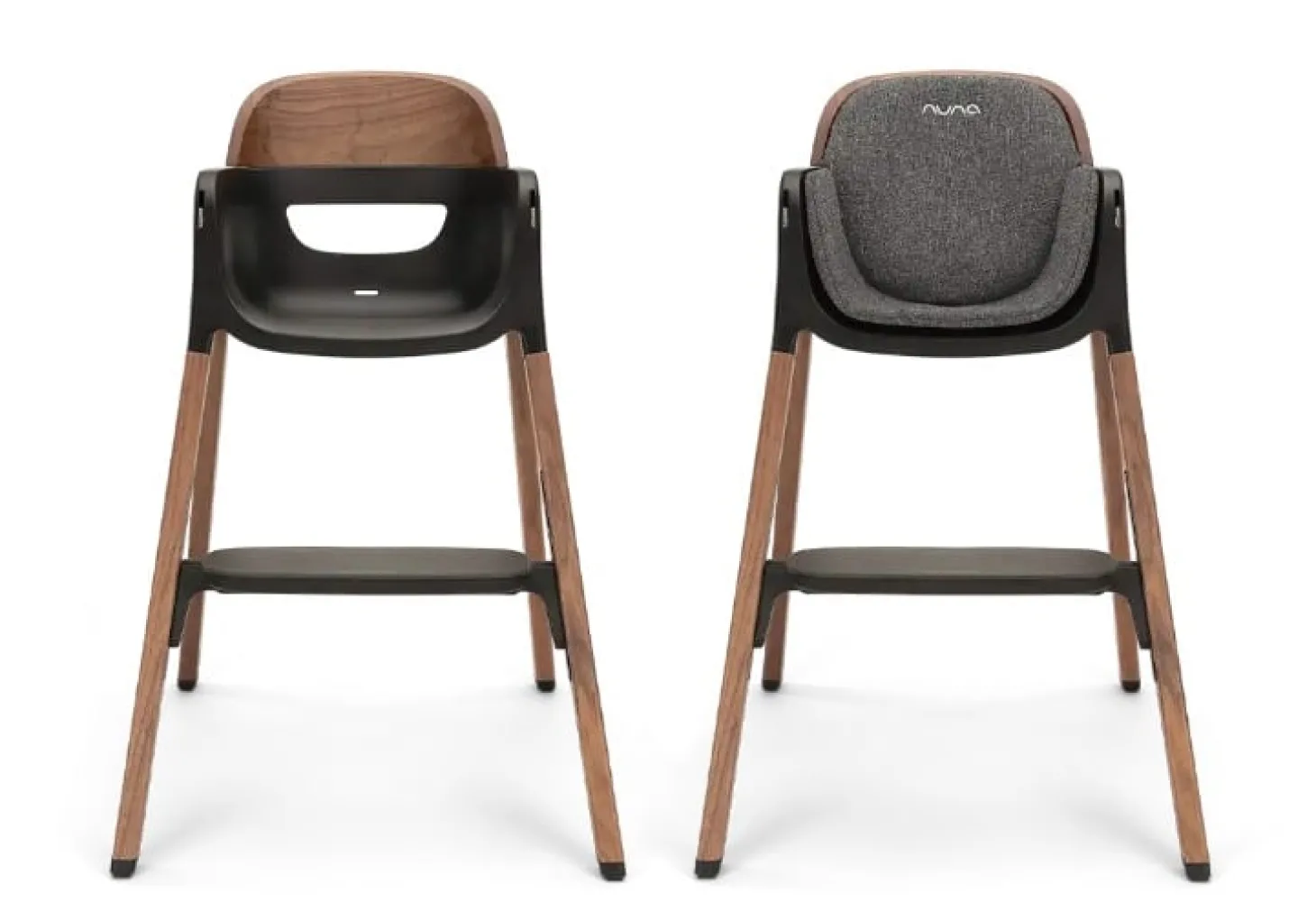 Nuna Chaise haute Bryn Graphite Lorsque l'enfant peut s'asseoir sans aide