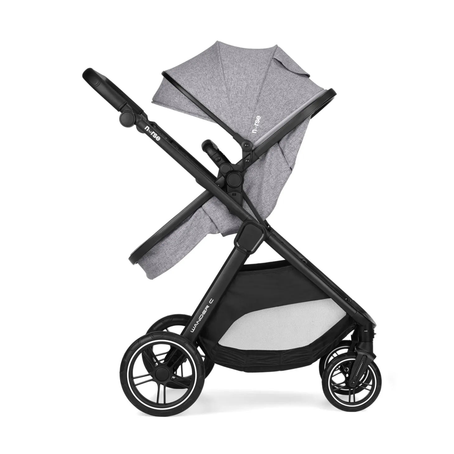Nurse Duo poussette convertible Wander C + coque Wander carrier Iron