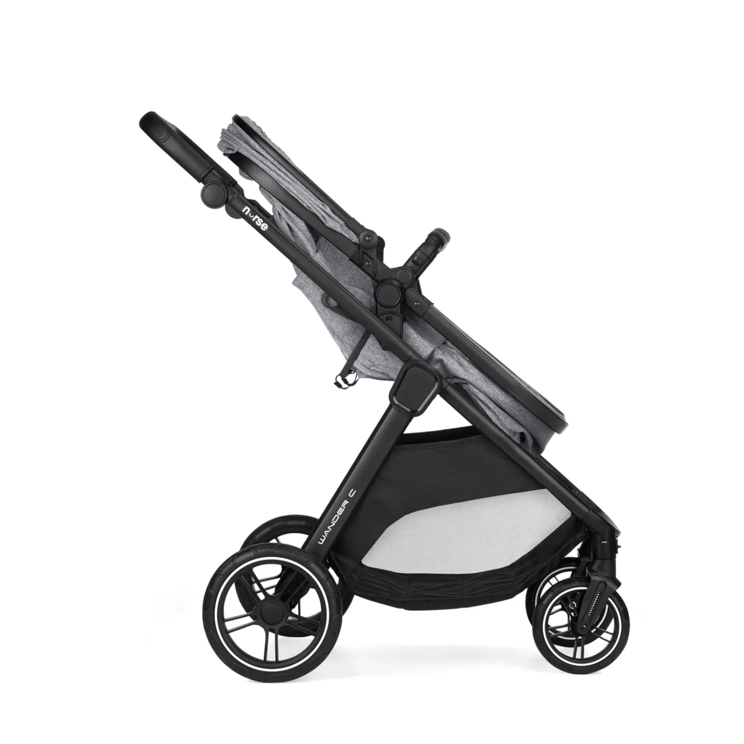 Nurse Duo poussette convertible Wander C + coque Wander carrier Iron