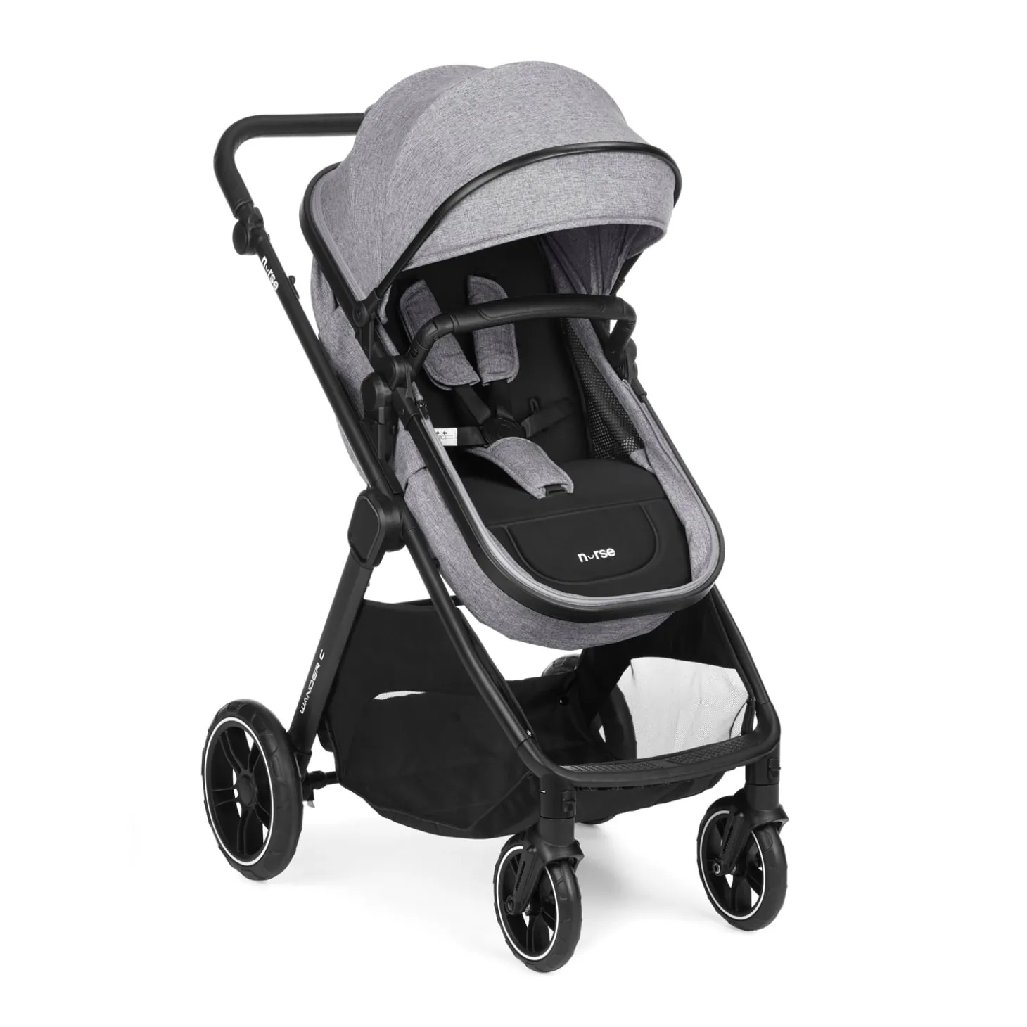 Nurse Duo poussette convertible Wander C + coque Wander carrier Iron