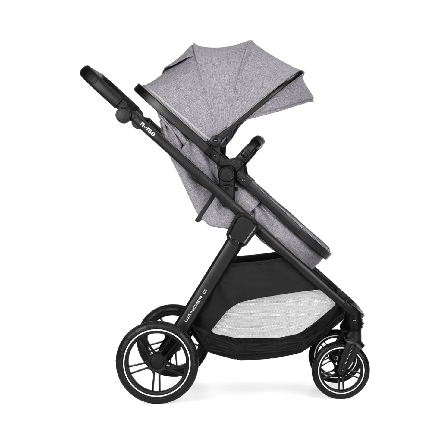 Nurse Duo poussette convertible Wander C + coque Wander carrier Iron
