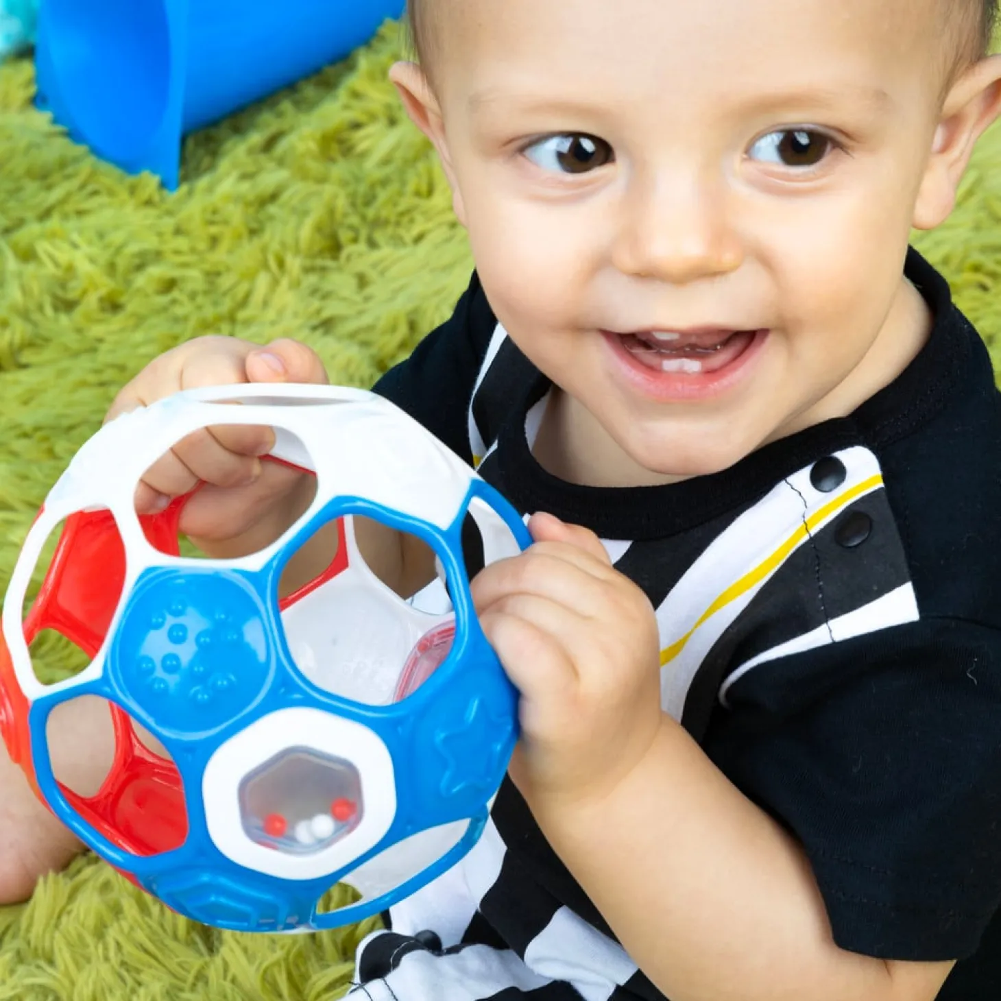 Oball Hochet ballon de foot Bleu/Blanc/Rouge