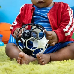 Oball                    Hochet ballon de foot    Noir/Blanc