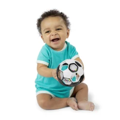 Oball                    Hochet ballon de foot    Noir/Blanc