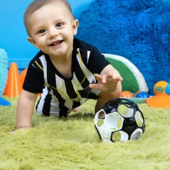 Oball                    Hochet ballon de foot    Noir/Blanc