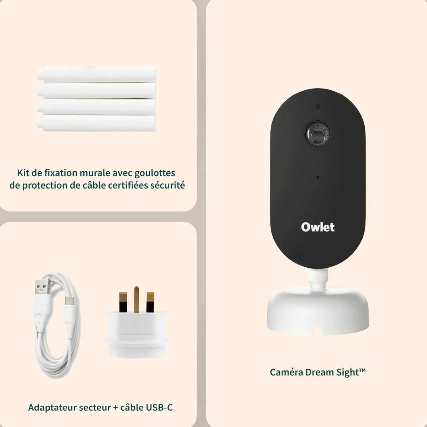 Owlet Moniteur Vidéo Dream Sight Cam Blanc