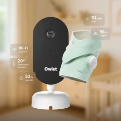 Owlet                    Pack Dream Sock + Dream Sight Cam    Menthe