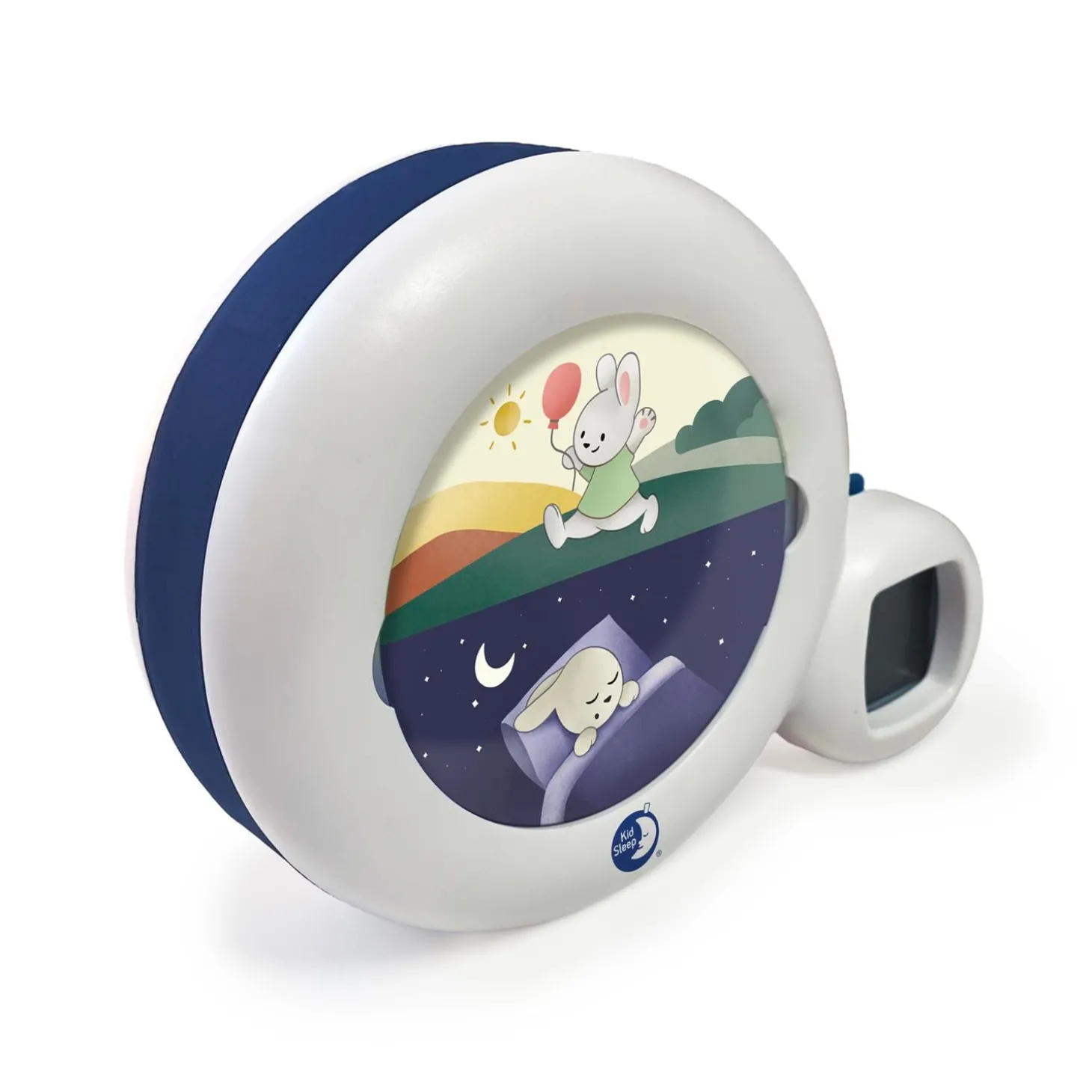 Pabobo Veilleuse indicatrice de réveil Moon Blanc