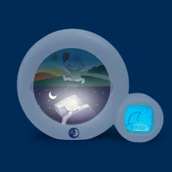 Pabobo Veilleuse indicatrice de réveil Moon Blanc