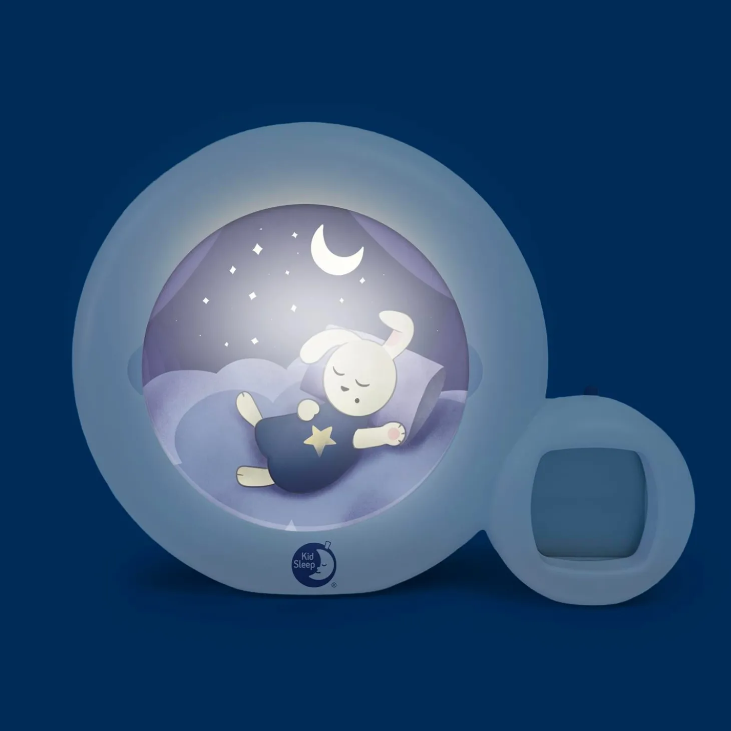 Pabobo Veilleuse indicatrice de réveil Moon Blanc