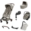 Pack Complet Poussette Fame Cabin + coque Coral + nacelle + base + accessoires                            de Maxi Cosi