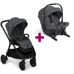 Pack poussette duo Finiti Ebony + coque Sprint Ebony                            de Joie