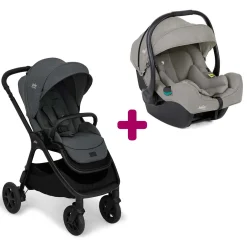 Pack poussette duo Finiti Ebony + coque I-Gemm 3 Pebble                            de Joie