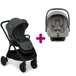 Pack poussette duo Finiti Ebony + coque I-Snug 2 Pebble                            de Joie                                                                                                                7 avis