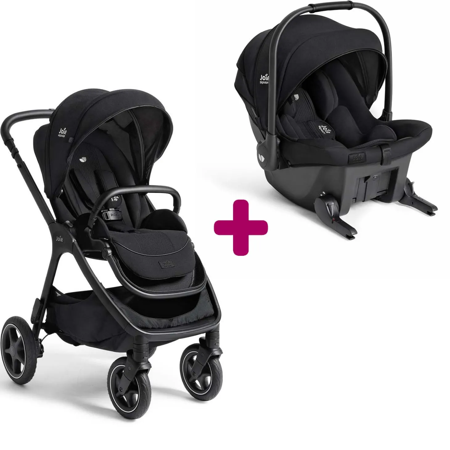 Pack poussette duo Finiti Eclipse + coque Sprint Eclipse de Joie