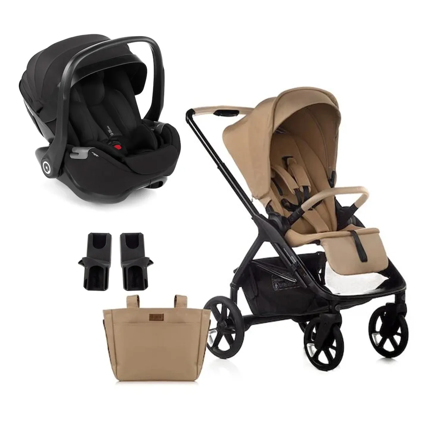 Pack Poussette duo Keep avec coque Kombibaby sesame de Jané