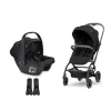 Pack Poussette Duo Makaya avec coque Aria Lux noir                            de Lorelli