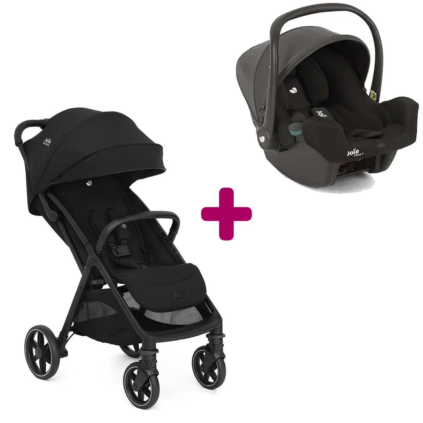 Pack Poussette duo Parcel Lx Eclipse + coque I-Snug 2 Shale de Joie