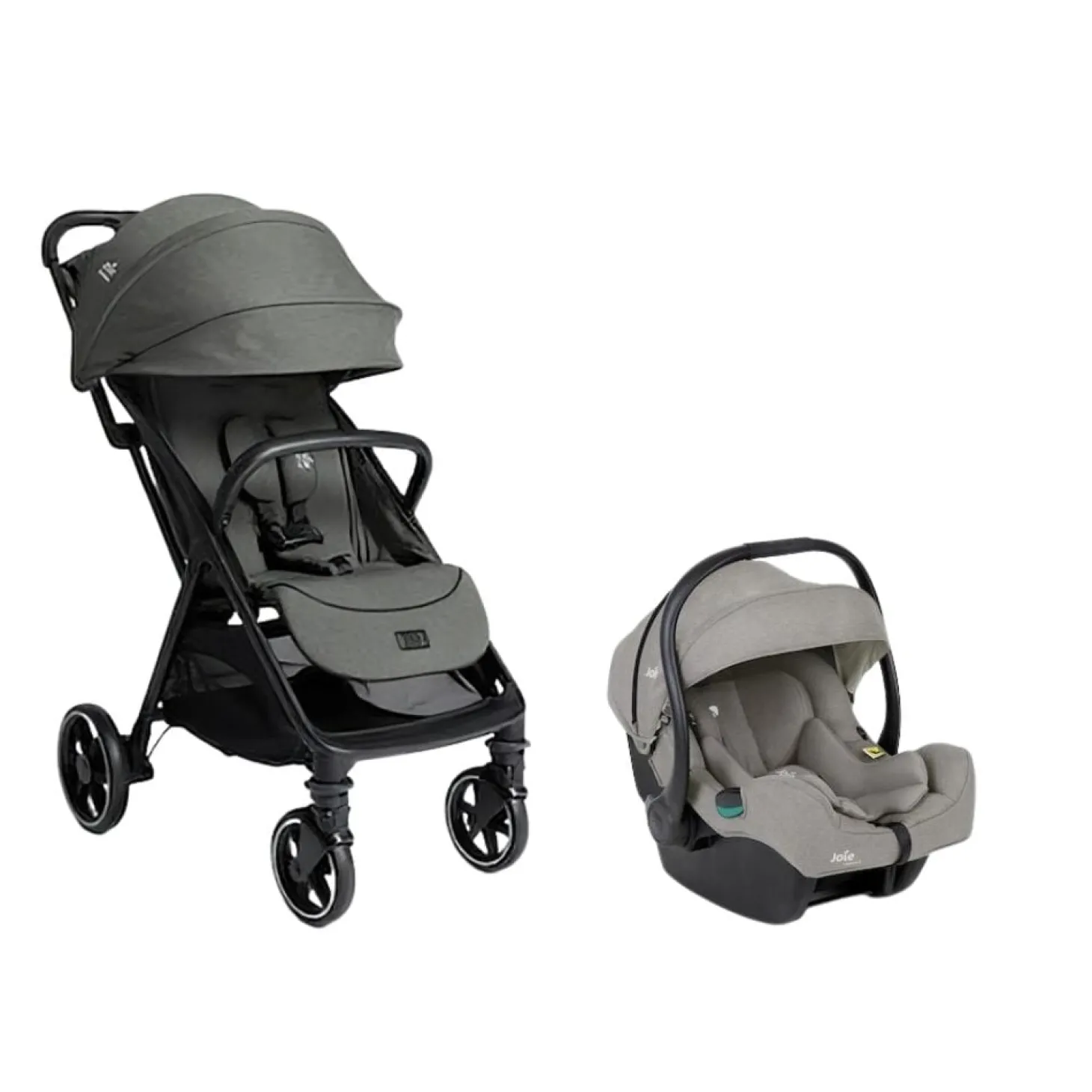 Pack Poussette Duo Parcel Lx Evergreen + coque I-Gemm 3 Shale de Joie