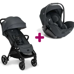 Pack Poussette duo Parcel LX Ebony + coque I-Level Pro Ebony                            de Joie