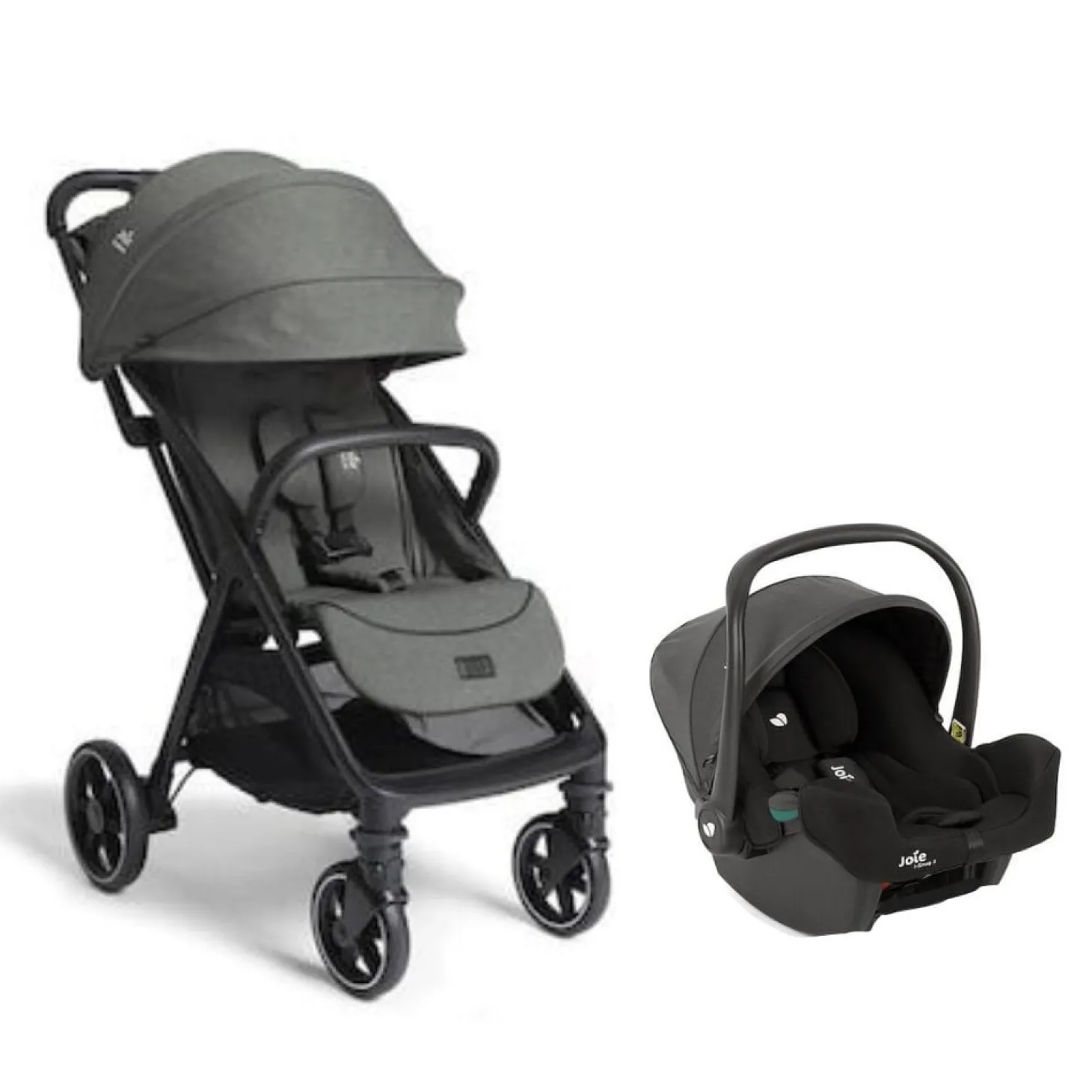 Pack Poussette Duo Parcel Lx Evergreen + coque I-Snug 2 Shale de Joie