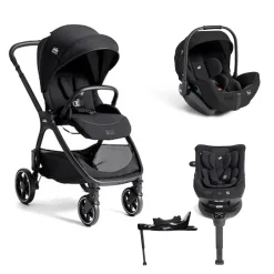 Pack poussette duo XL Valora Eclipse + coque i-level pro + siège auto i-harbour pro + base isofix encore                            de Joie