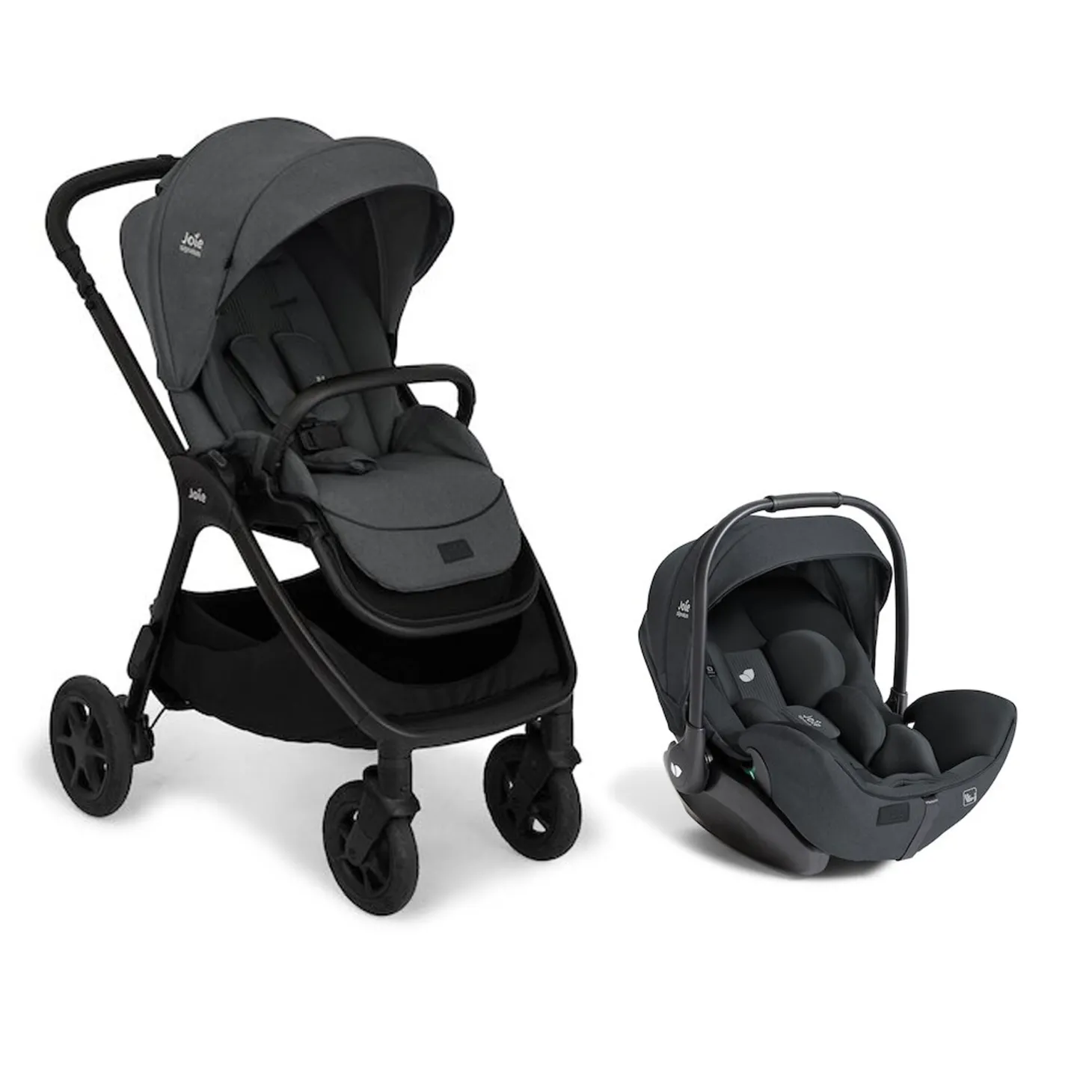 Pack poussette Finiti Ebony + coque I-level allongeable de Joie