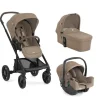 Pack poussette Trio Chrome Cashew + coque1-snug 2 + nacelle chrome                             de Joie