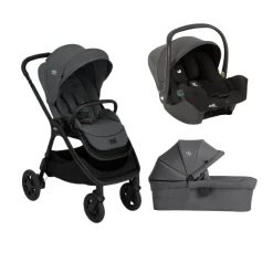Pack poussette trio Finiti Ebony + nacelle Ramble Ebony + coque I-Snug Shale                            de Joie                                                                                                                7 avis
