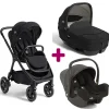 Pack poussette trio Finiti Eclipse + nacelle Calmi Eclipse + coque I Snug 2 Shale                            de Joie